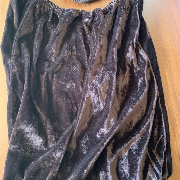 Brown velvet lingerie split dress 💕💕 Shiny Split Party Dress - Picture 6 of 6